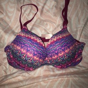 VS pink patterned bra size 36B
